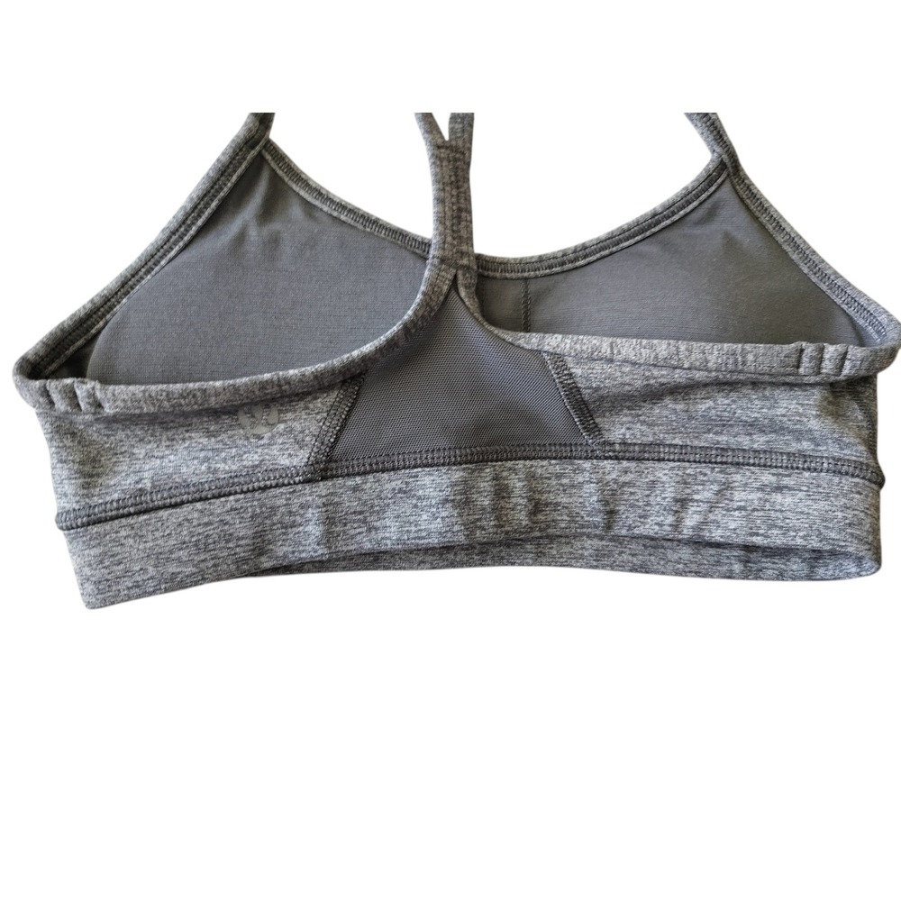 Lululemon Women's Heathered Coal Flow Y Bra IV Sports Bra Size 2 - Picture 6 of 10